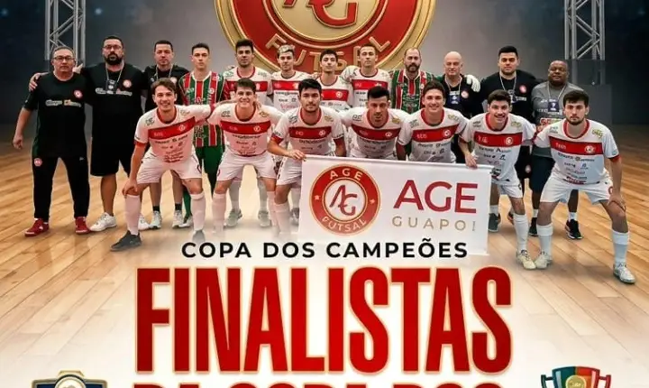 AGE está na final da Copa dos Campeões de Futsal 2026!