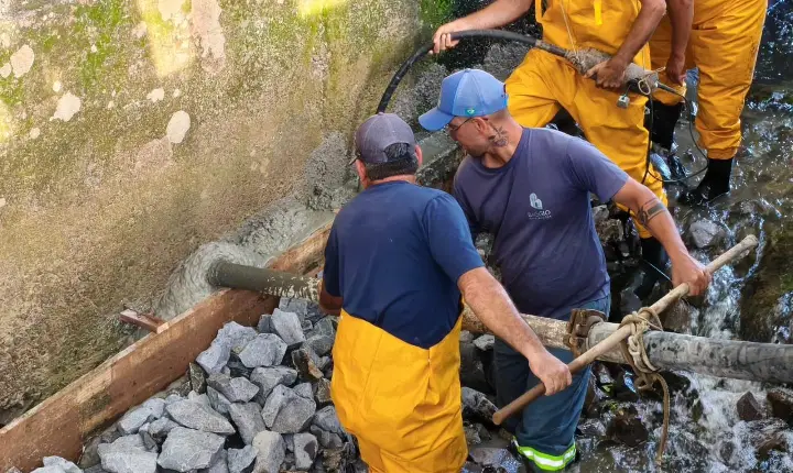 Arroio Barracão recebe ações preventivas de contenção e manutenção