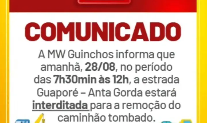 ATENÇÃO, MOTORISTAS