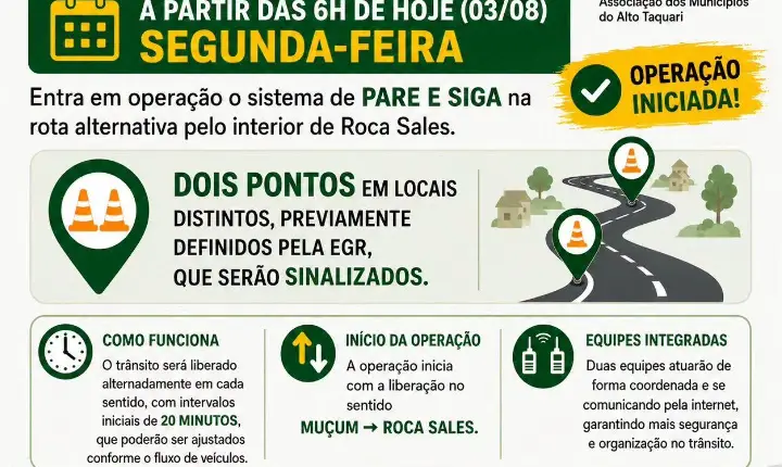 ATENÇÃO, MOTORISTAS!