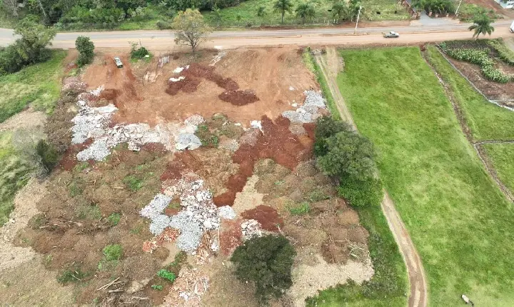 Brigada Militar flagra aterro irregular em Camargo