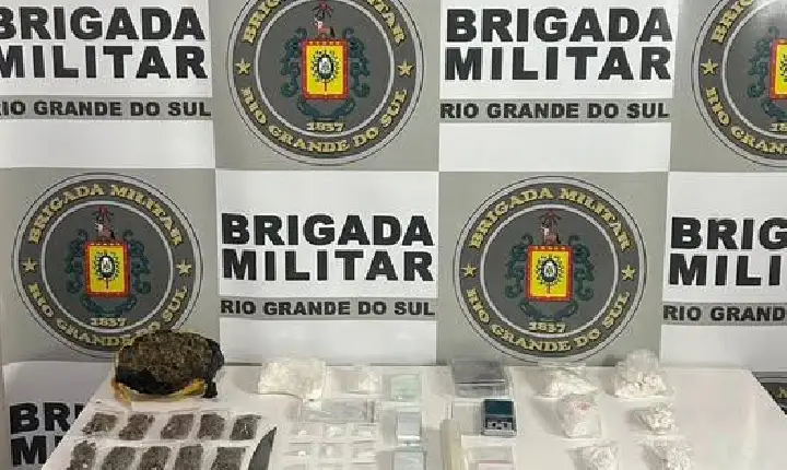 Brigada Militar prende três pessoas por tráfico e associação para o tráfico de drogas em Guaporé