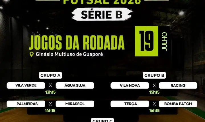 Campeonato Municipal de Futsal de Guaporé!!