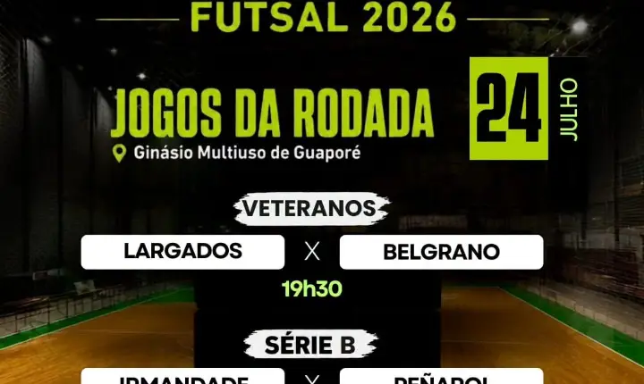 Campeonato Municipal de Futsal de Guaporé!!