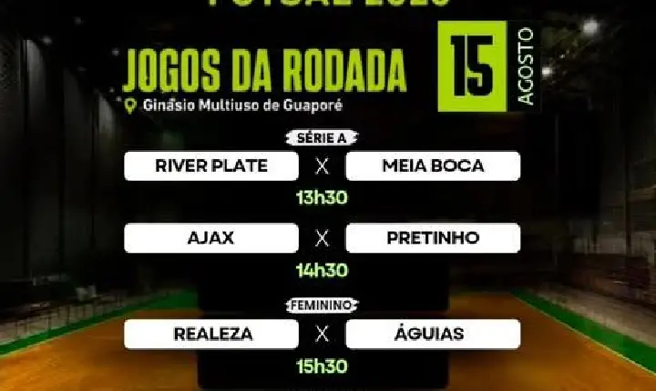 Campeonato Municipal de Futsal de Guaporé!!