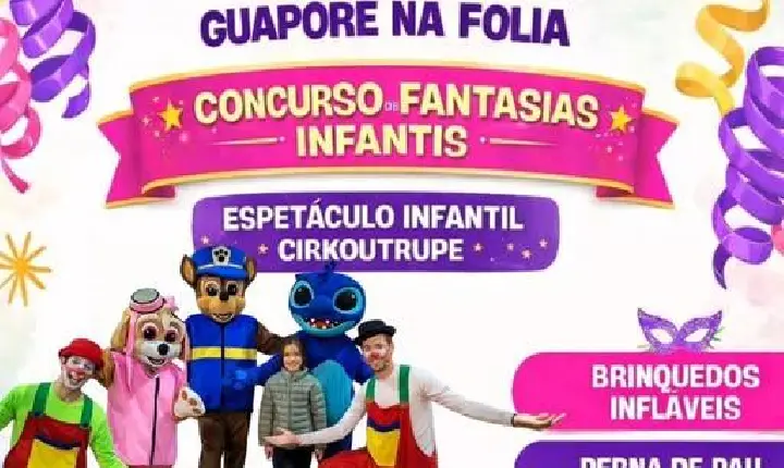 Carnaval Infantil de Guaporé agita a cidade
