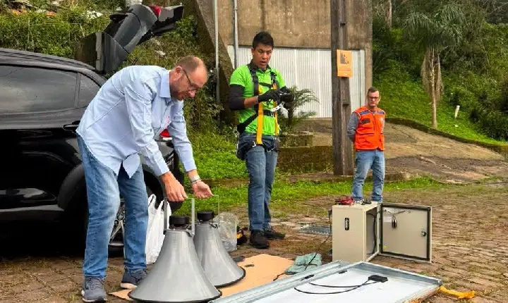 Encantado será o primeiro município do Rio Grande do Sul a instalar sirene inteligente para alertas da Defesa Civil