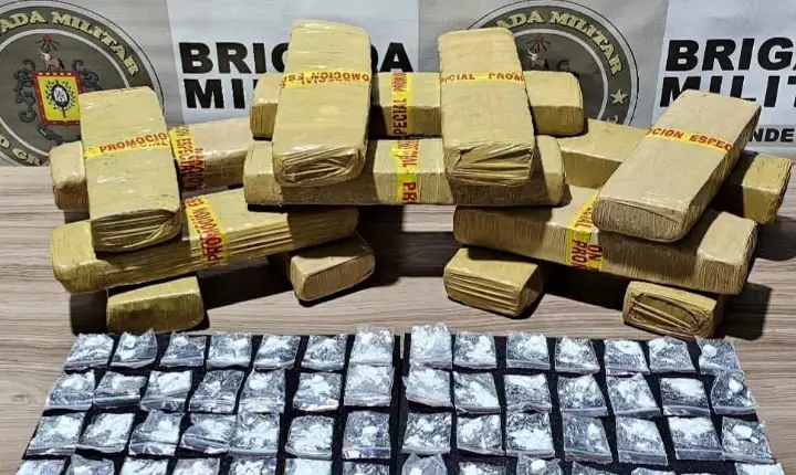 Grande apreensão de drogas