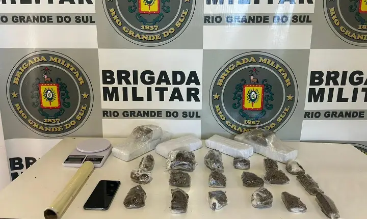 Jovem é preso por tráfico de drogas no interior de Guaporé