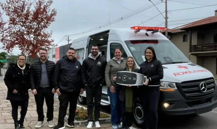 Nova ambulância Tipo A para reforçar a frota de veículos utilizados no atendimento à população