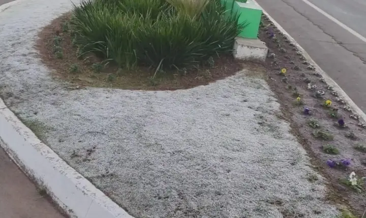 O Rio Grande do Sul amanheceu vestido de branco.