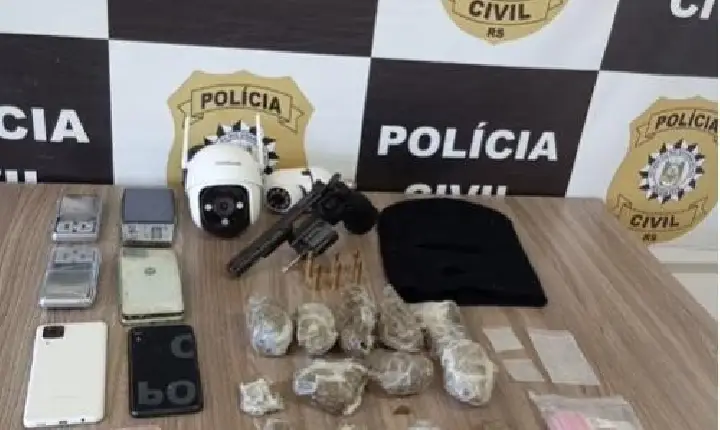 Policia Civil de Guaporé prende dois homens por tráfico de drogas