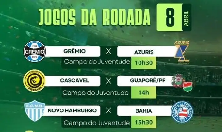 Programação da Taça Guaporé