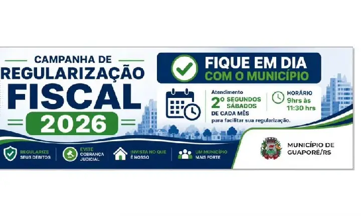Regularize sua situação com a Prefeitura de Guaporé