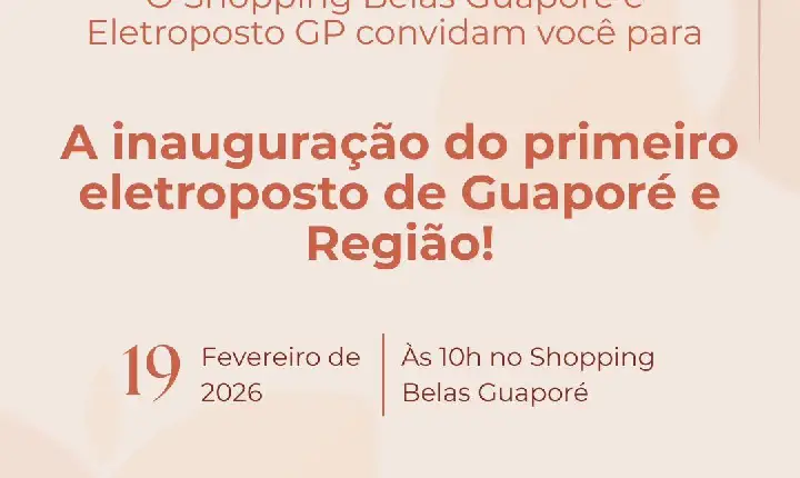 Shopping Belas Guaporé inaugura primeiro eletroposto de Guaporé e região
