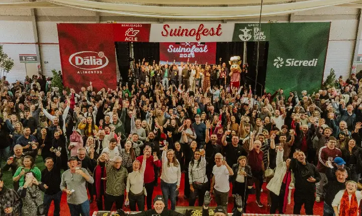 Suinofest celebra 30 anos com 40 mil visitantes e mais de 9 mil acessos ao Salão Gastronômico