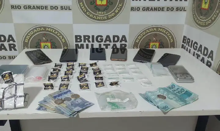 Três pessoas são presas por tráfico de drogas em Serafina Corrêa
