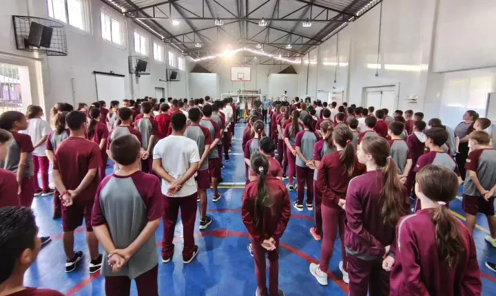 Um marco histórico para a comunidade escolar do bairro Santo André!
