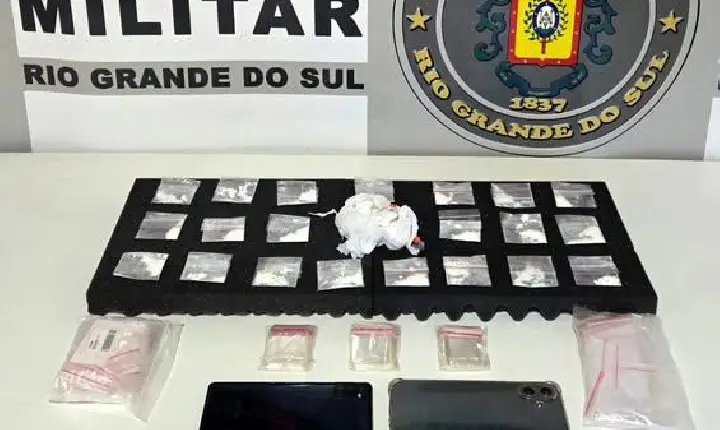 Xilindró:Brigada Militar de Guaporé prende homem por tráfico de drogas