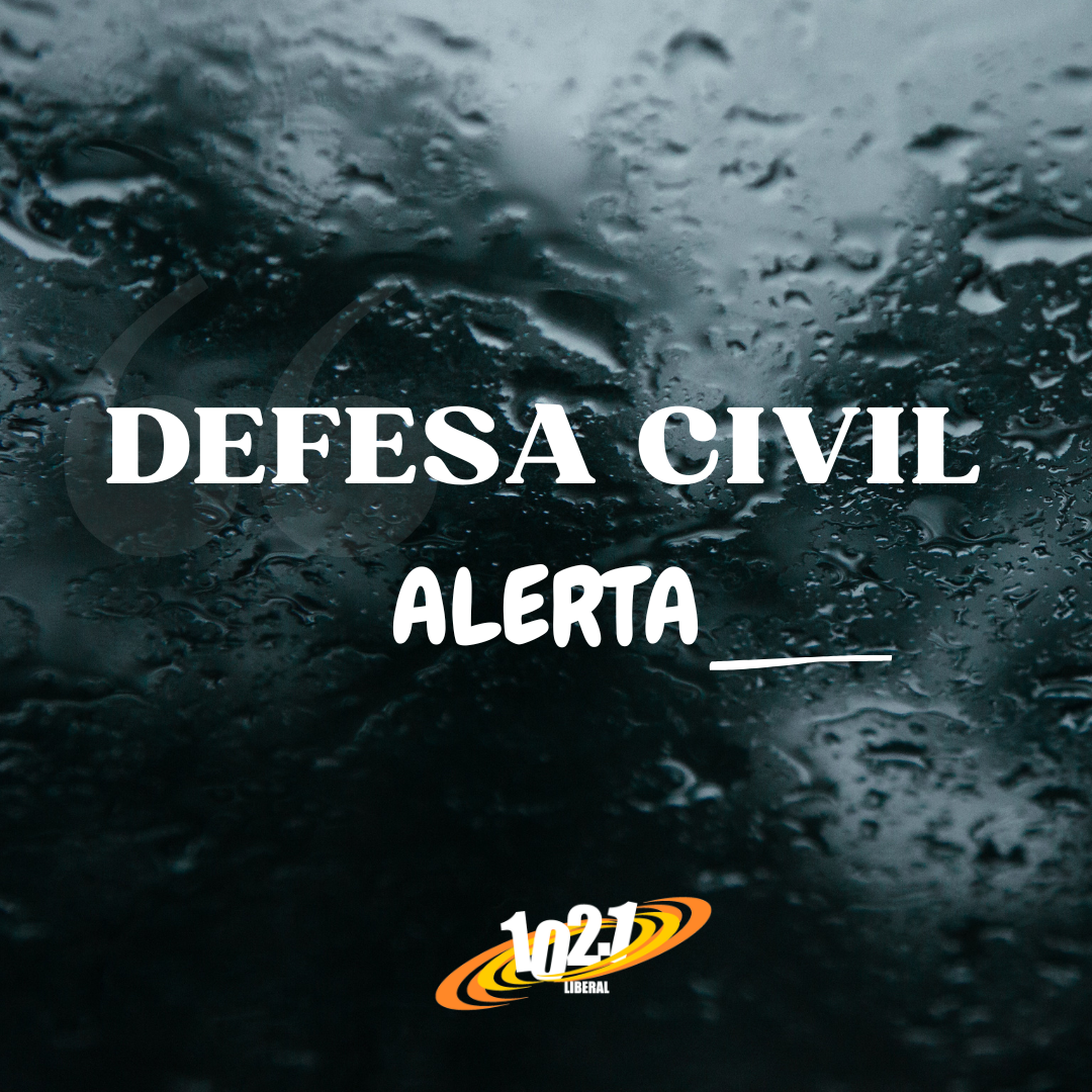 Alerta de chuva e vento pontualmente fortes, descargas elétricas e eventual queda de granizo