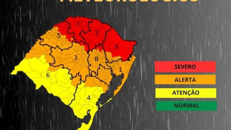 Aviso de riscos meteorológicos