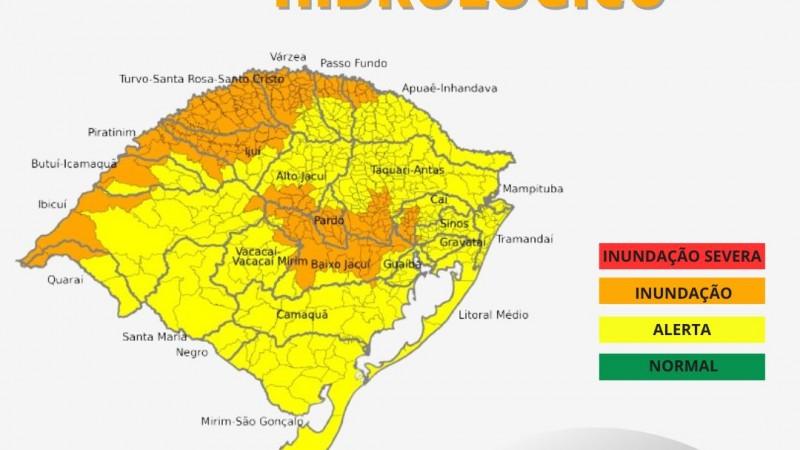 Defesa Civil alerta para aviso de riscos hidrológicos