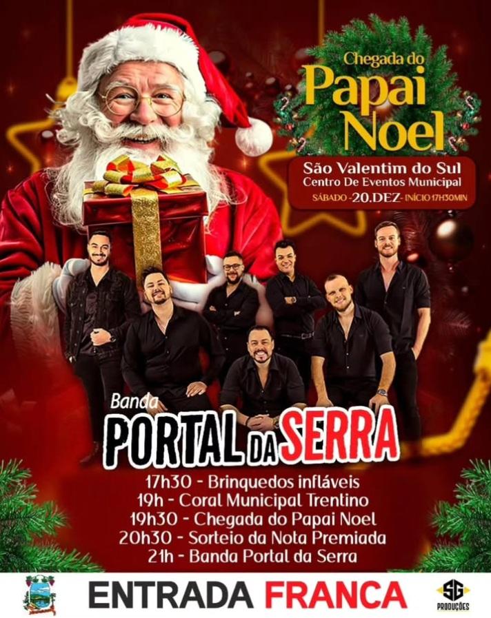 Programação Especial – Chegada do Papai Noel