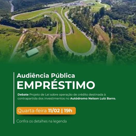 Audiência Pública debate operação de crédito para investimentos no Autódromo