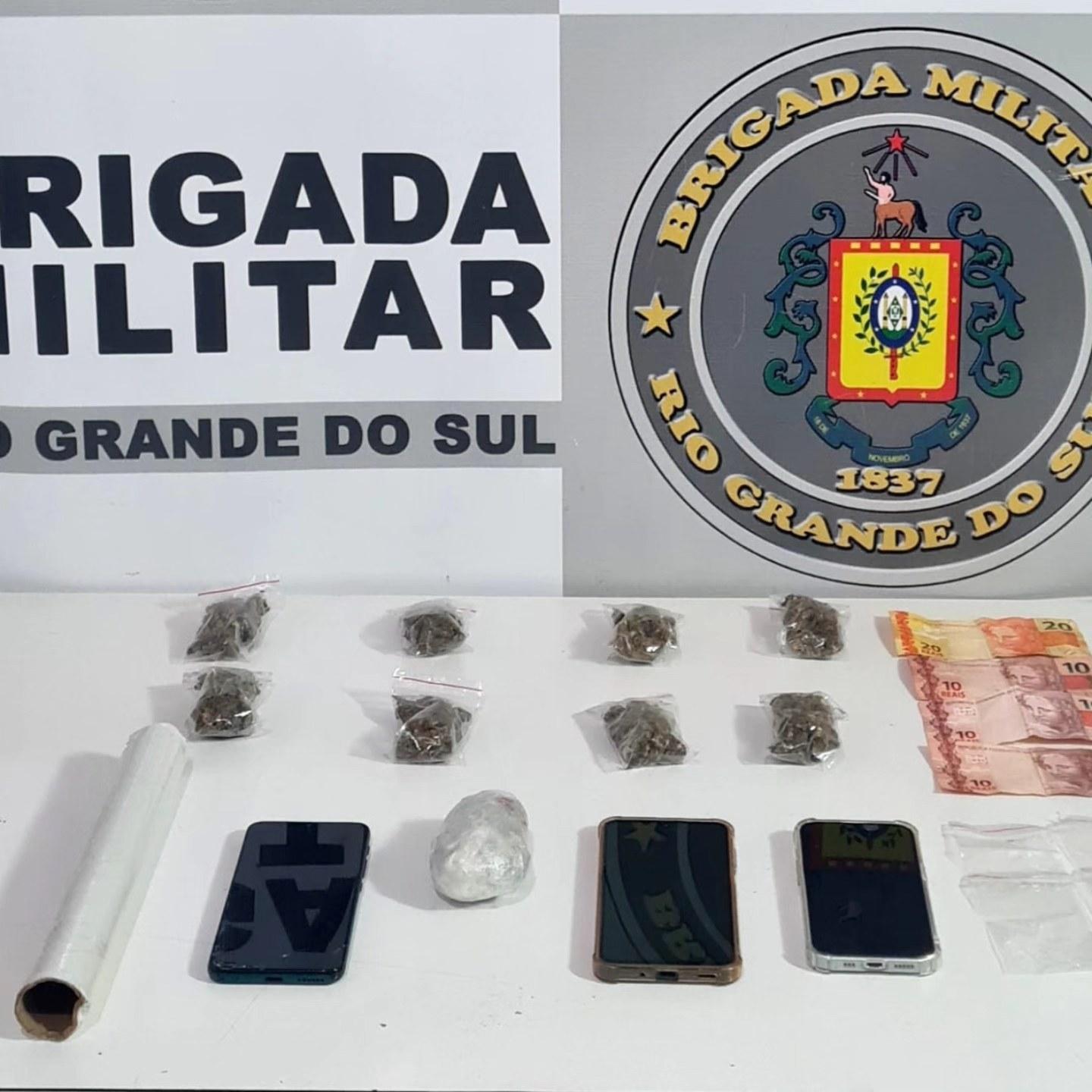 Brigada Militar prende homem por tráfico de drogas em Guaporé