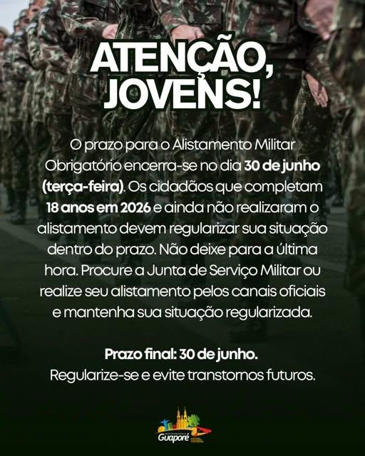 Atenção, jovens!