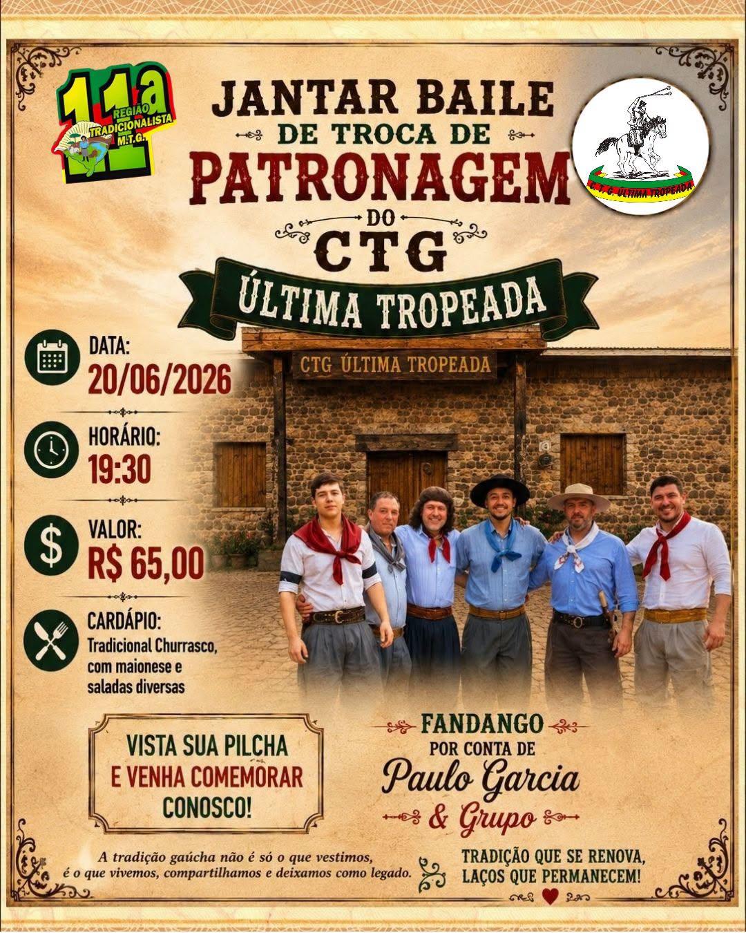 Jantar Baile do CTG Última Tropeada