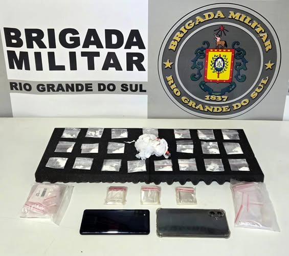 Xilindró:Brigada Militar de Guaporé prende homem por tráfico de drogas