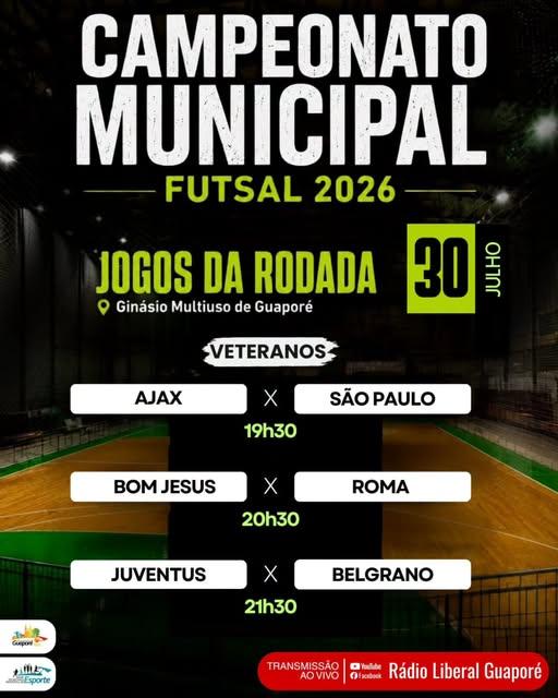 Campeonato Municipal de Futsal de Guaporé!!