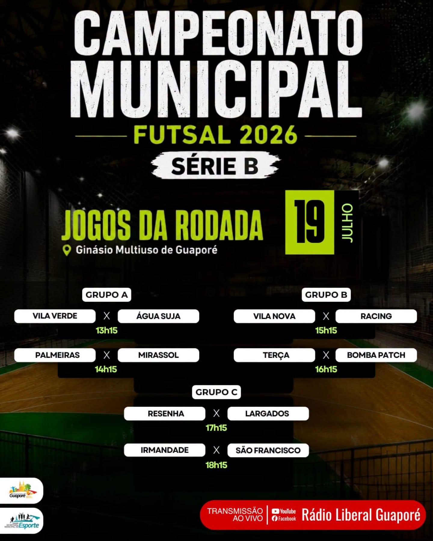 Campeonato Municipal de Futsal de Guaporé!!