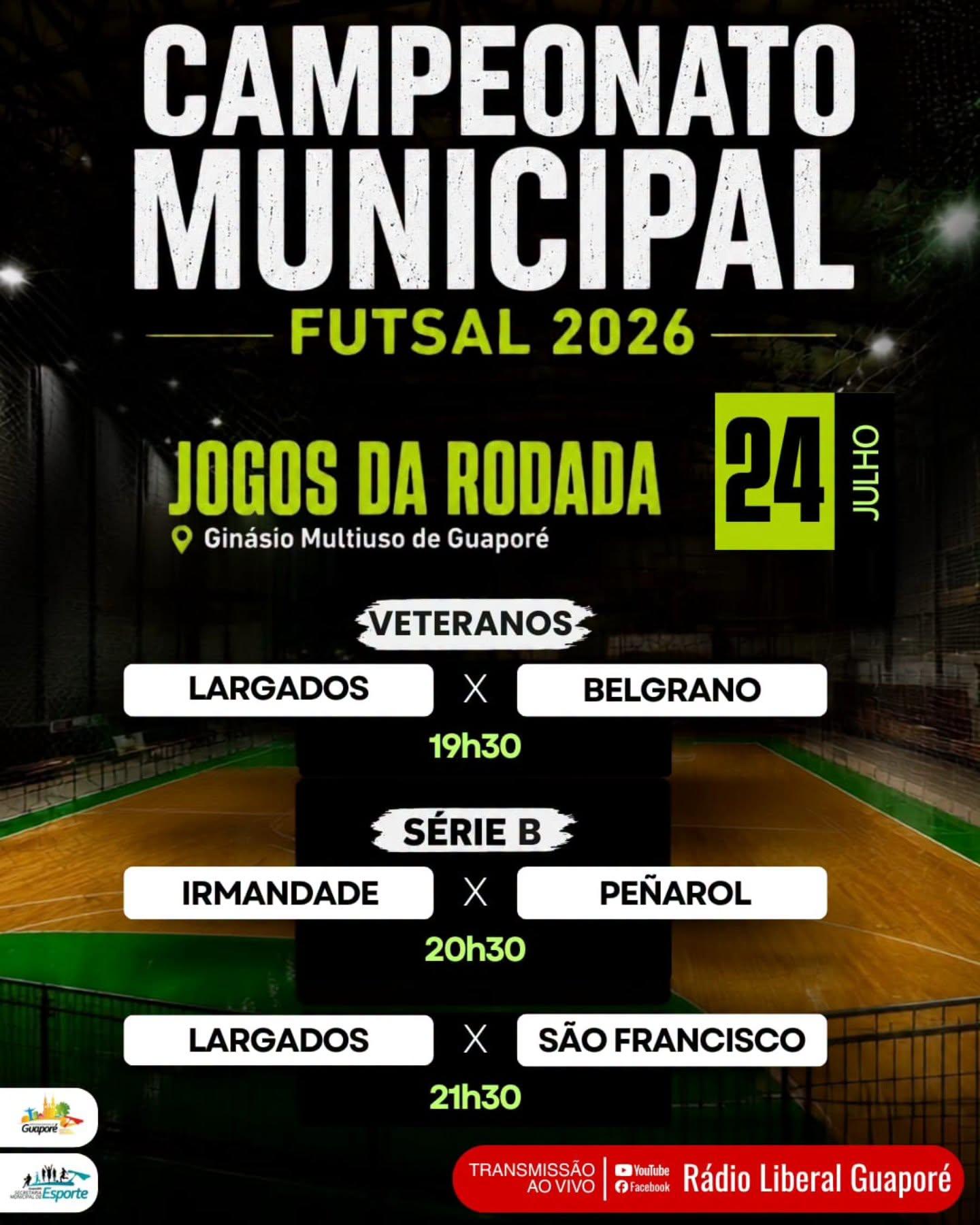 Campeonato Municipal de Futsal de Guaporé!!