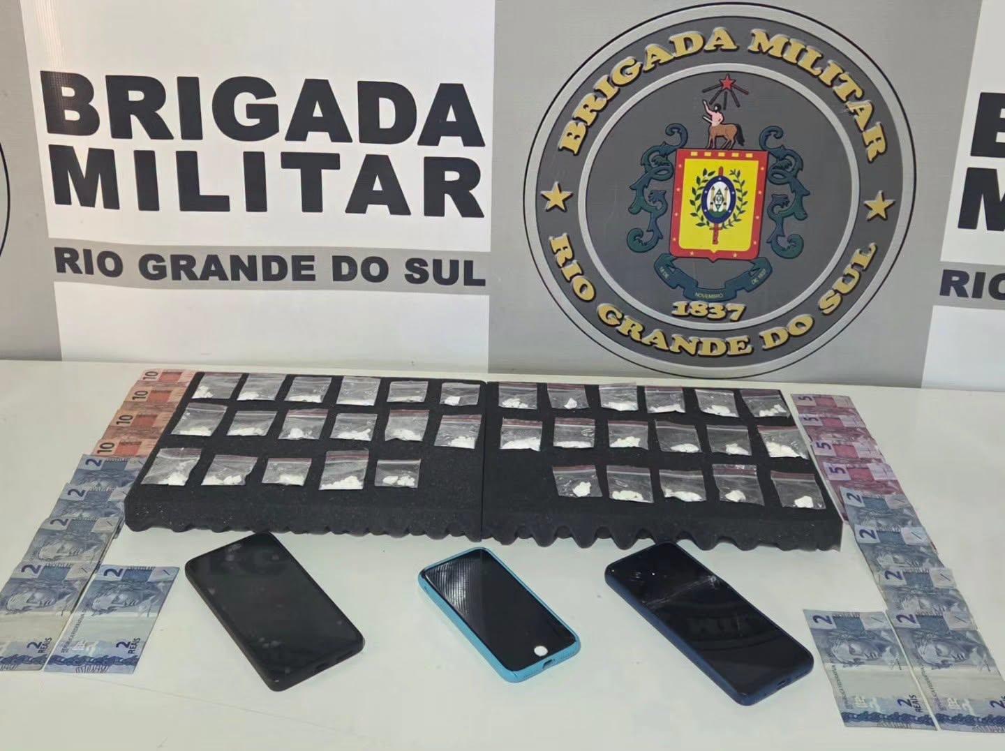 Homem é preso por tráfico de drogas durante operação da Brigada Militar em Guaporé