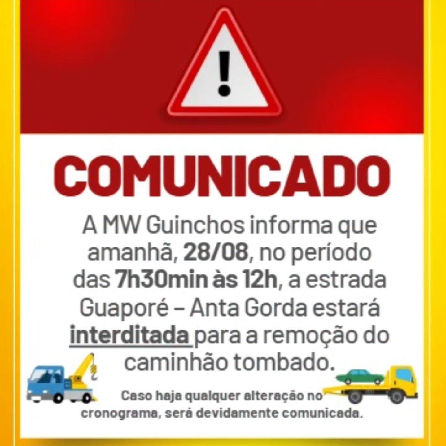 ATENÇÃO, MOTORISTAS