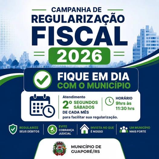 Atendimento especial da Campanha de Regularização Fiscal 2026.