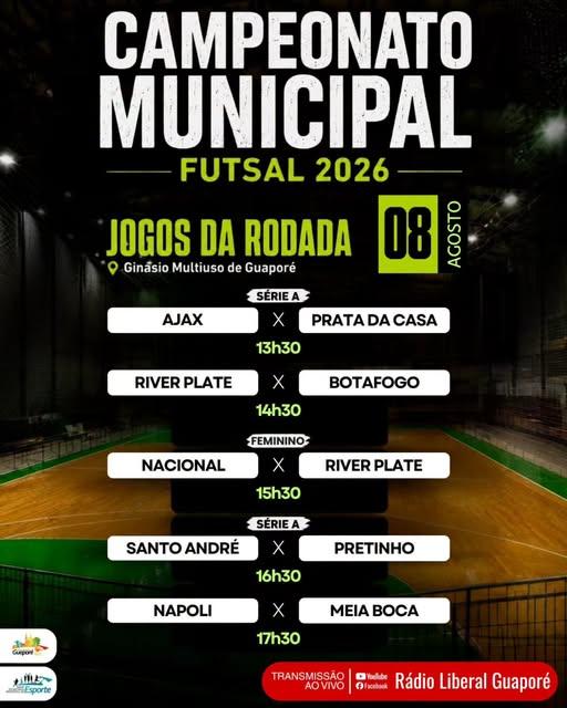 Campeonato Municipal de Futsal de Guaporé!!
