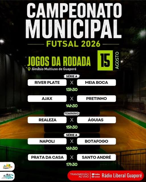 Campeonato Municipal de Futsal de Guaporé!!