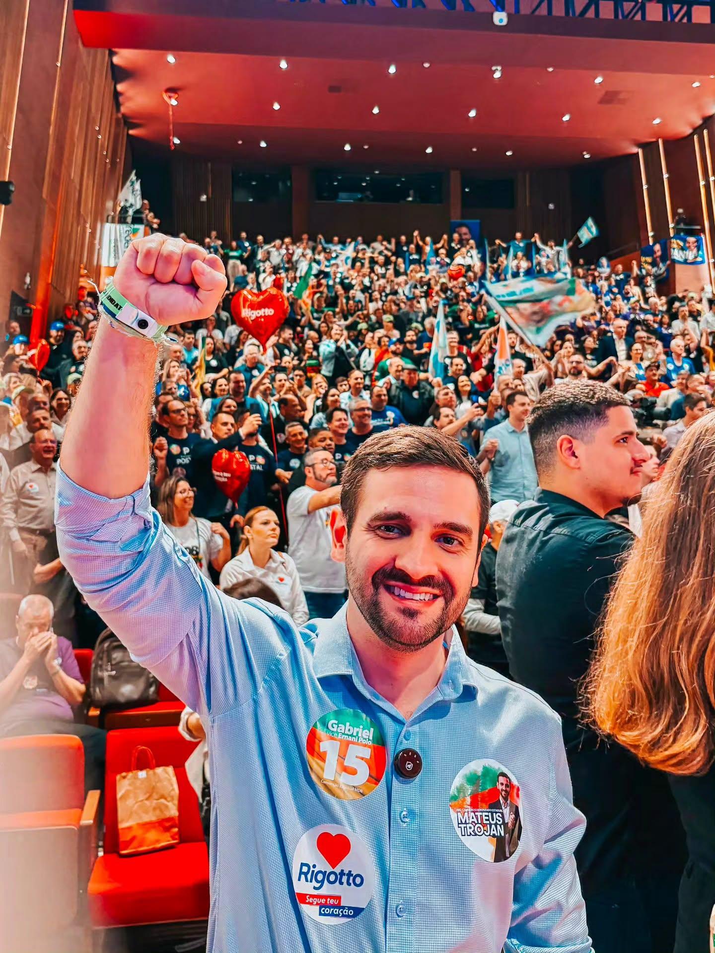 Convenção do MDB oficializa candidatura de Mateus Trojan a deputado estadual
