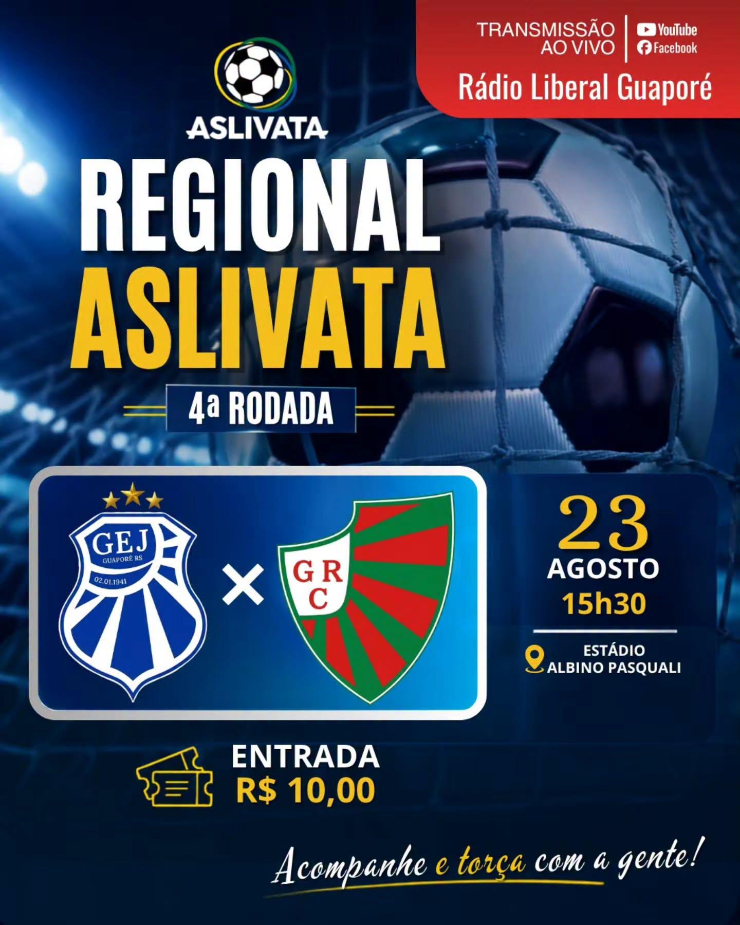 Domingo tem Grêmio Esportivo Juventude na Liberal!