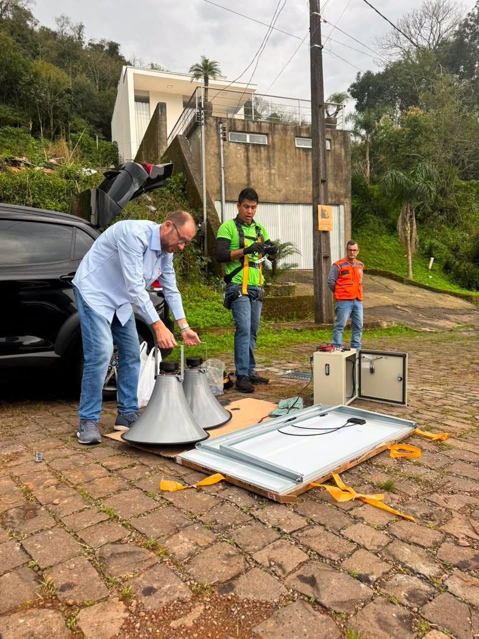 Encantado será o primeiro município do Rio Grande do Sul a instalar sirene inteligente para alertas da Defesa Civil