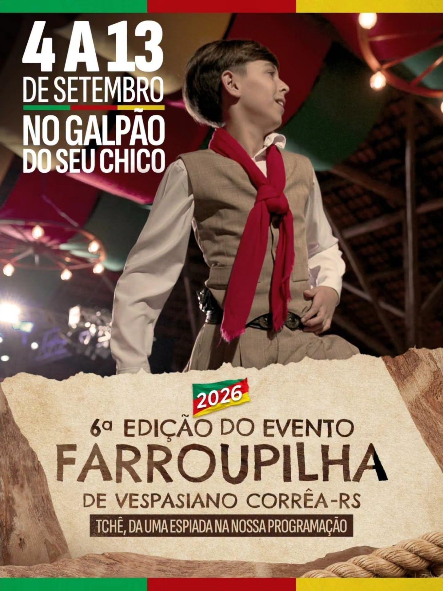 A tradição gaúcha já tem data marcada em Vespasiano Corrêa!