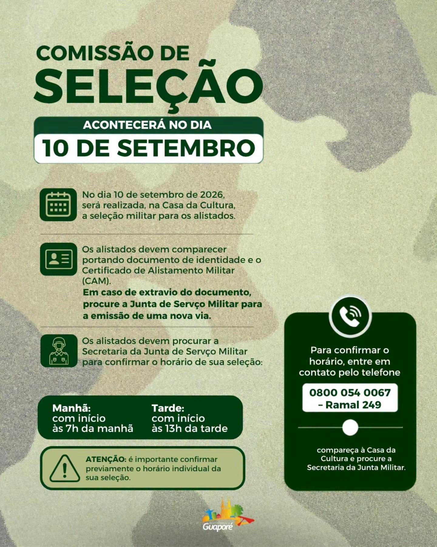 Atenção, é amanhã!
