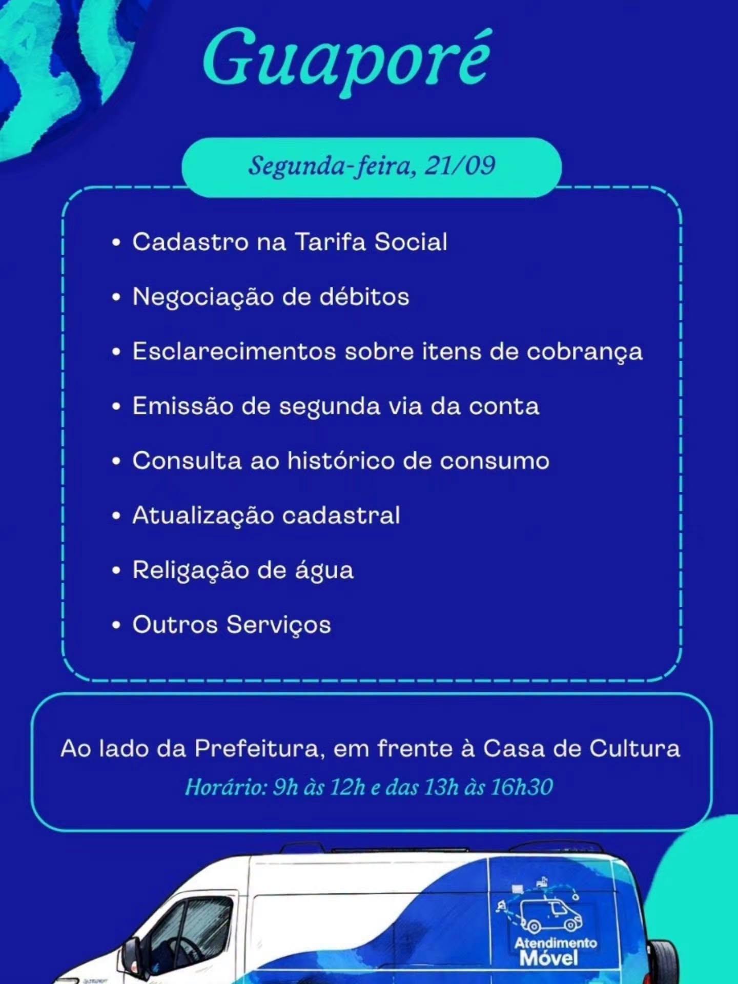 Unidade Móvel da Corsan estará em Guaporé
