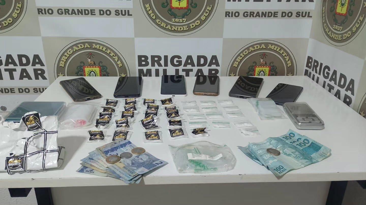 Três pessoas são presas por tráfico de drogas em Serafina Corrêa